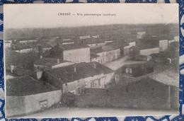 Cressé ( Vue Panoramique Nord) Le 07 02 1917. Charente-Maritime. France - Altri Comuni
