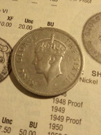 KM# 22.    One Shilling 1949  XF - Rhodesia