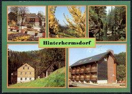 F5327 - TOP Hinterhermsdorf HO Gaststätte Erbgericht Niedermühle Heim VEB Baummechanik - Bild Und Heimat Reichenbach - Hinterhermsdorf