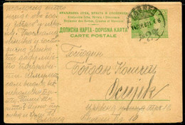 YUGOSLAVIA 1921 King Alexander 25 Para.postcard Used Zagreb..  Michel P52 II - Postal Stationery