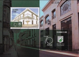 Colombia 2021, 70th Anniversary Of Grand Columbian University, MNH S/S - Colombie
