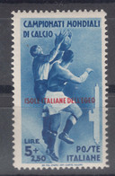 Italy Colonies Aegean Islands Egeo 1934 Calcio Sassone#79 Mi#141 Mint Never Hinged - Aegean