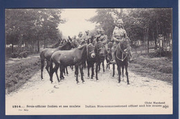 CPA Inde Militaria WWI Guerre War Troupes Indiennes Hindous Non Circulé - Inde