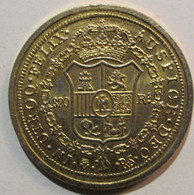 FRANCE Wedding (1810) Emperor Napoleon I & Marie Louise De Austria Genuine Gilt Medal / 33 Mm 15 G / 2002 Mint Mark - Adel