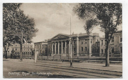 (RECTO / VERSO) READING ROYAL BERKSHIRE HOSPITAL EN 1913 - BEAU CACHET ET TIMBRE - CPA - Reading