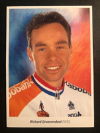 Richard Groenendaal - Rabobank - 1997 - Carte / Card - Cyclists - Cyclisme - Ciclismo -wielrennen - Cyclisme