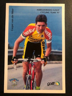 Casper Van Der Meer - Foreldorado Golff - 1997 - Carte / Card - Cyclists - Cyclisme - Ciclismo -wielrennen - Cyclisme