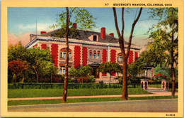 Ohio Columbus Governor's Mansion Curteich - Columbus