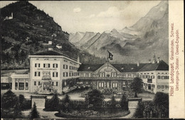 Artiste CPA Kt. Graubünden, Hotel Landquart - GR Grisons