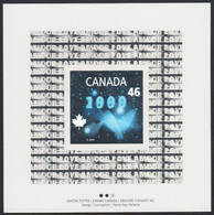 Qt. MILLENNIUM HOLOGRAM - DOVE OF PEACE = SOUVENIR SHEET MNH Canada 1999 #1812i - Ologrammi