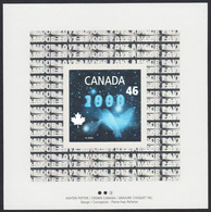 Qt. MILLENNIUM HOLOGRAM - DOVE OF PEACE = SOUVENIR SHEET MNH Canada 1999 #1812i - Hologramme
