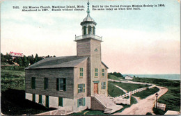 Michigan Mackinac Island Old Mission Church Built 1830 - Dearborn