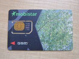 GSM SIM Card,Mobistar, Leaves, Fixed Chip, Chip Oxided - Altri & Non Classificati