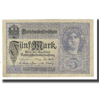 Billet, Allemagne, 5 Mark, 1917, 1917-08-01, KM:56a, TTB - 5 Mark