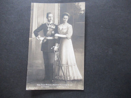 DR Foto  AK Prinz August Wilhelm Von Preussen Und Prinzessin Alexandra Victoria Von Schleswig Holstein - Familles Royales