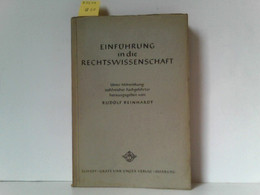 Einführung In Die Rechtswissenschaft. Unter Mitarbeit Von Erich Berneker, Hermann Conrad, Adalbert Erler, Hein - Diritto