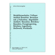 Modelleinenbahn: Vollmer Aufahrt Bausätze. Broschur Mit 4 Faltseiten. Abgebildet Aufahrt/ Bausätze, Brücken/ B - Transports