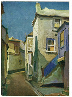 Ref 1506 -   Early Art Style Postcard - End Of Back Lane - St Ives Cornwall - St.Ives