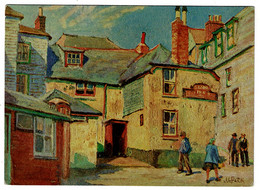 Ref 1506 -   Early Art Style Postcard - Sloop Inn - St Ives Cornwall - St.Ives