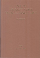 Neue Juristische Wochenschrift (NJW) 53. Jahrgang, 2000/ 2. Halbband - Recht