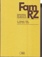 FamRZ : Zeitschrift Für Das Gesamte Familienrecht. 2. Halbjahr 1986, 32. Jahrgang. - Diritto