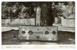 Ref 1507 -  1911 Postcard - The Stocks At Meldreth Cambridgeshire - Royston Postmark - Otros & Sin Clasificación