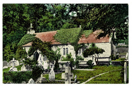 Ref 1507 -  Early Coloured Postcard - Old Church & Graveyard At Bonchurch - Isle Of Wight - Autres & Non Classés