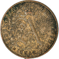 Monnaie, Belgique, Centime, 1912, TB+, Cuivre, KM:76 - 1 Centime