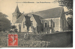 LES TROIS PIERRES  Seine Maritime L'église - Sonstige Gemeinden