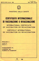 Italy, 1997, Ministry Of Health - International Certificate Of Vaccination / ID Card - Documents Historiques
