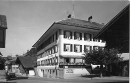 ERLENBACH → Hotel Krone Mit Oldtimer, Fotokarte Ca.1955 - Erlenbach