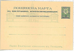 30302 - BULGARIA България - POSTAL HISTORY - Stationery Card -  Ganzache - LIONS - Otros & Sin Clasificación