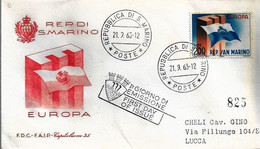 Fdc Capitolium EUROPA (1963); Raccomandata; AF - FDC