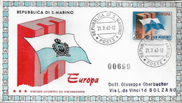 Fdc Tre Stelle EUROPA (1963); Raccomandata; AF - FDC