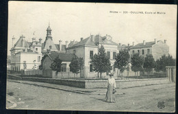Carte Postale De Oullins - L'Ecole Et La Mairie - Réf D 138 - Oullins