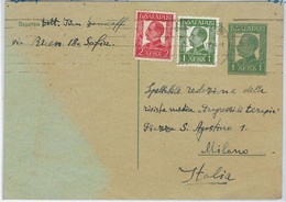 41961 - BULGARIA -  POSTAL HISTORY -  STATIONERY CARD To ITALY 1955 - Andere & Zonder Classificatie