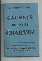 Carnet Publicitaire Calendrier 1 Er  Trimestre 1923 Cachets Charvoz - Petit Format : 1921-40