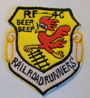 Ecusson/patch USAF Vietnam - 432nd Recon Wing, Rail Road Runner's - Beep-beep - Armée De L'air