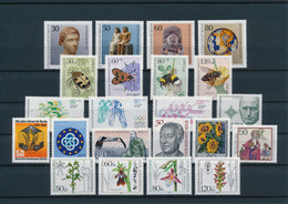 GERMANY Berlin West Jahrgang 1984 Stamps Year Set ** MNH Postfrisch - Complete Komplett Michel 708 - 729 - Ongebruikt