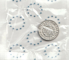 Spain Espagne España, Replica Moneda Coin Réplique De Pièce De Monnaie, Isabel 2a Reyna Const.Esp. 1 Peseta, 2,20x2,20 - Fictifs & Spécimens