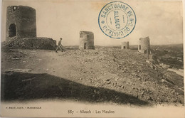 Bouches Du Rhône - Allauch - Les Moulins - Cachet Sanctuaire De Notre-Dame-du-Château - Carte Postale - 1918 - Allauch