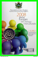 MONEDA CONMEMORATIVA 2 EUROS SAN MARINO 2008. EST. OFICIAL AÑO EUROPEO DEL DIÁLOGO INTERCULTURAL 2008 - San Marino