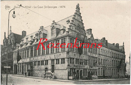 Gand Gent Meer Zeldzame Animatie Hotel La Cour Saint St Georges Sint Jorishof Gasthof Garage  (In Zeer Goede Staat) - Gent