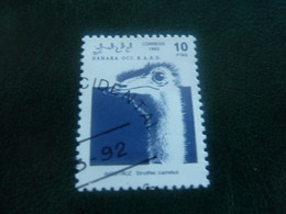 Sahara Occ R.a.sd.d. - Autruche - Val 10 Ptas - Bleu - Oblitéré - Année 1992 - - Struisvogels