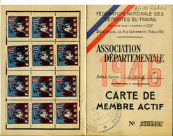 73.SAVOIE.CHAMBERY.CARTE FEDERATION DES DEPORTES DU TRAVAIL. - Non Classés