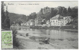 Delcampe - CPA BOUILLON, ANIMATION, LAVEUSES, LAVANDIERES PRES DE LA SEMOIS, VUE SUR LE CHATEAU, PROVINCE DE LUXEMBOURG, BELGIQUE - Bouillon