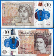 Royaume Uni 10 Pounds 2017 Serie CM Polymer Pound Grande Bretagne Angleterre UK United Kingdom Queen 2 Que Prix + Port - 10 Pounds