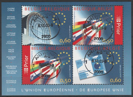 Bloc 110 L'Uniion Européénne Oblit/gestp Centrale - Blocks & Sheetlets 1962-....