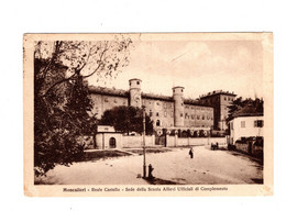 14887 " MONCALIERI-REALE CASTELLO-SEDE DELLA SCUOLA ALLIEVI UFFICIALI DI COMPLEMENTO " A-VERA FOTO-CART. POST. SPED.1930 - Moncalieri