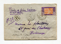 !!! COTE D'IVOIRE, LETTRE RECOMMANDE DE TOUMODI POUR BORDEAUX DE 1914 - Covers & Documents